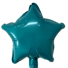Фольгована кулька Pinan "Зірка" блакитна металік 10"(25см) 1шт.