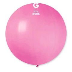 Латексна кулька Gemar рожева (06) пастель 31" (80см) 1 шт