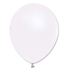 Латексна кулька Balonevi біла (M01) металік 12" (30см) 100шт.