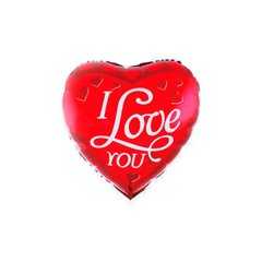 Фольгована кулька серце "I love you" червона 18" (45см) 1шт.