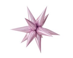 Фольгована кулька Pinan "3D зірка" рожева (100х100см) 1шт.