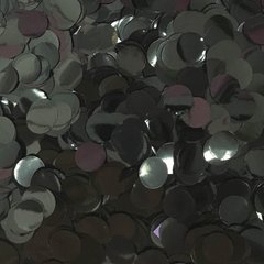 Конфетті кружечки пастель чорний 12 мм, 100г