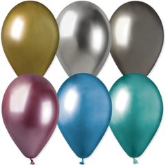 Латексна кулька Gemar хром мікс (080) 13" (32,5 см) 50 шт