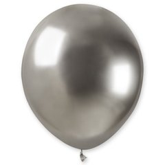 Латексна кулька Gemar срібна (087) хром 5"(12,5см)100шт