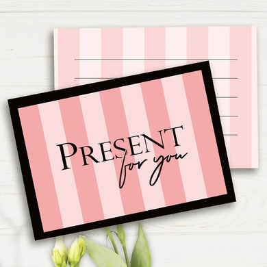 Міні листівка "Present for you" 10шт