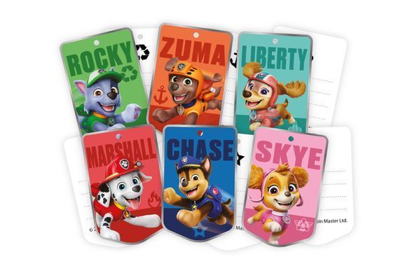 Набір тегів funmi Paw Patrol "Команда" асорті 6 шт/уп.