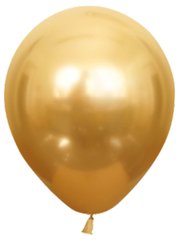 Латексна кулька Balonevi золота (H22) хром 12" (30 см.) 50шт.