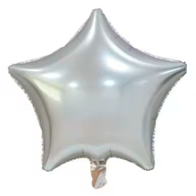 Фольгована кулька "Зірка" срібна сатин 18"(45см) 1шт.
