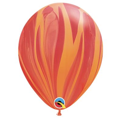 Воздушные шары 11"Агат Qualatex Q07 красно-оранжевый (28 см)