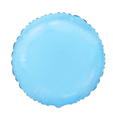 Фольгована кулька Pinan "Круг" блакитна металік 18"(45см) 1шт.