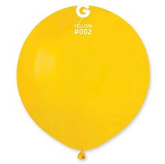 Повітряна куля 19' пастель Gemar G150-02 Жовтий (48 см), 10 шт