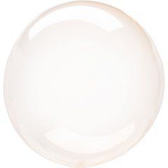 Кулька Bubbles АН Anagram сфера 18' (46см) "Crystal Clearz", помаранчевий, в уп (1 шт)