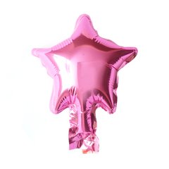 Фольгована кулька Pinan "Зірка" рожева металік 5"(12см) 1шт.