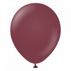 Латексна кулька Kalisan бургундій (Burgundy) пастель 12"(30см) 100шт
