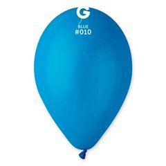 Латексна кулька Gemar синя(010) пастель 10"(25см) 100шт.