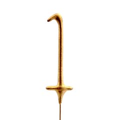 Бенгальська свічка-цифра "1" золота (16,5 см) 1 шт