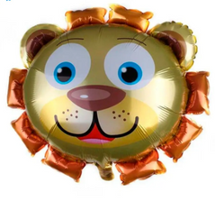 Фольгована кулька фігура Pinan "Сонечко лев" оранжевий 63х68 см. в уп. (1шт.)