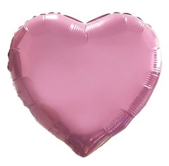 Фольгована кулька "Серце" рожева металік 18"(45см) 1шт.