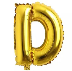 Фольгована кулька буква "D" золота 40" (100 см) 1 шт