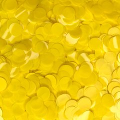 Конфетті кружечки пастель жовтий 12 мм, 100 г
