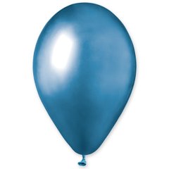 Латексные шары 13’’ хром Gemar синий, (32 см), 50 шт