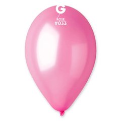 Латексна кулька Gemar рожева (033) металік 10" (25 см) 100 шт
