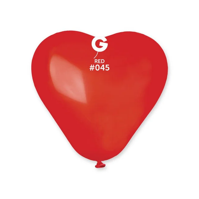 шарики в форме красного сердца 6 дюймов